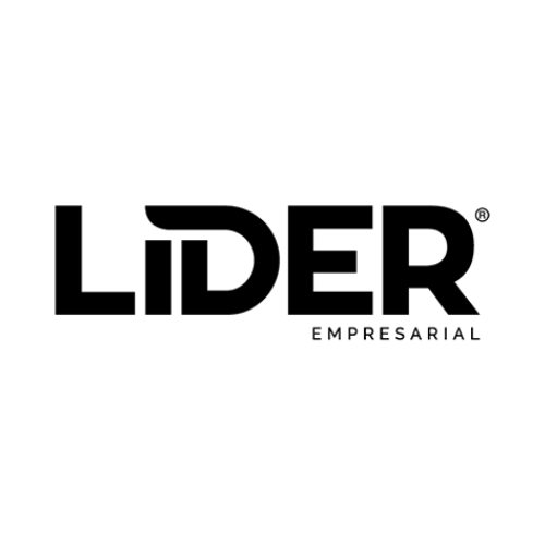 Logotipo de la publicación Líder Empresarial, un medio de comunicación especializado en negocios. Se muestra el nombre "LÍDER" en letras mayúsculas negras, con la letra "D" estilizada, y el nombre de la publicación, "EMPRESARIAL", debajo en letras negras más pequeñas. Todo sobre un fondo blanco.