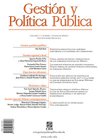 Portada de la revista académica Gestión y Política Pública, volumen 30, número 2 (2021). Editada por el CIDE.